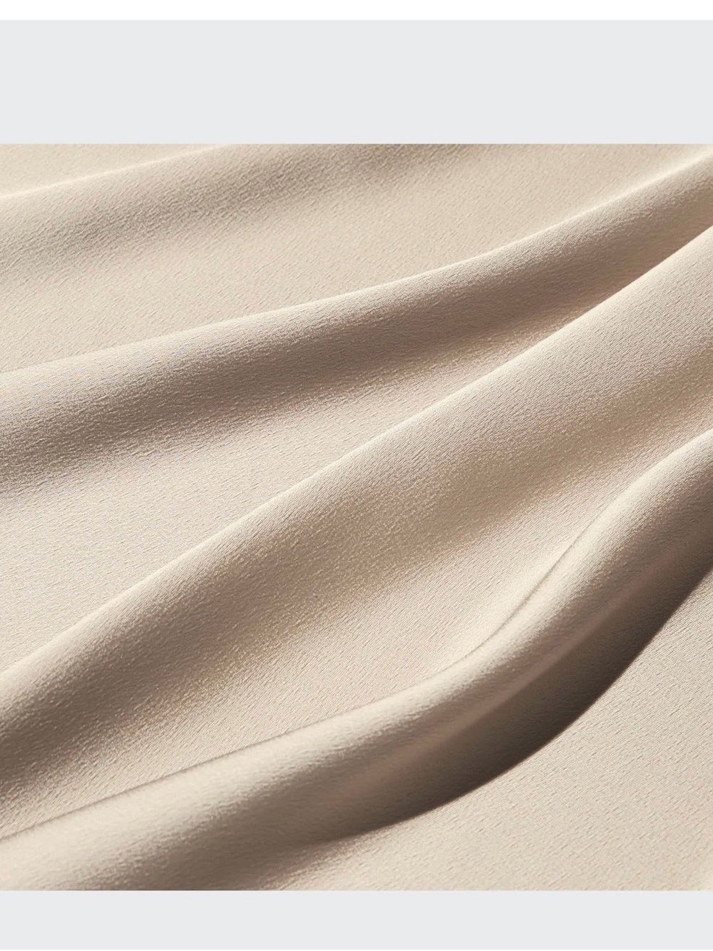 Uniqlo Cream Satin-Like Midi Skirt - Picture 2 of 4